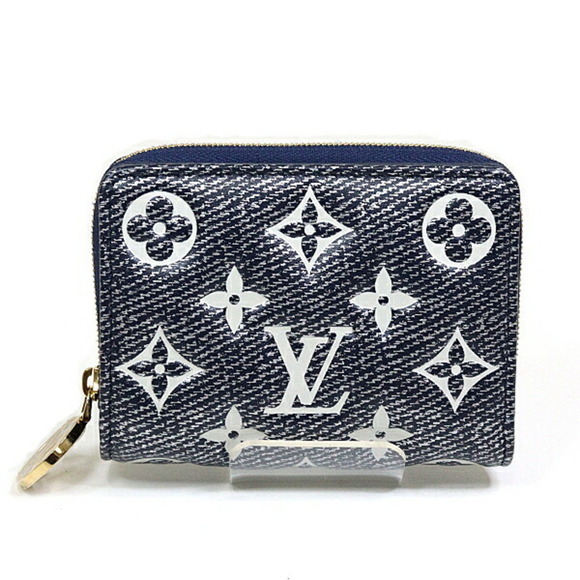 LOUIS VUITTON Navy Leather Wallet - Picture 1 of 3